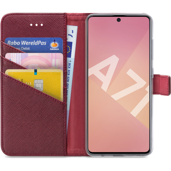 My Style Flex Wallet For Samsung Galaxy A71 Bordeaux - Afbeelding 2