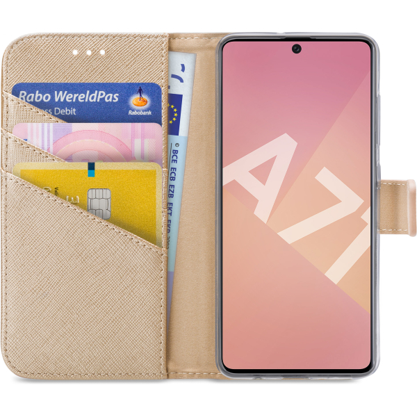 My Style Flex Wallet For Samsung Galaxy A71 Gold - Afbeelding 3