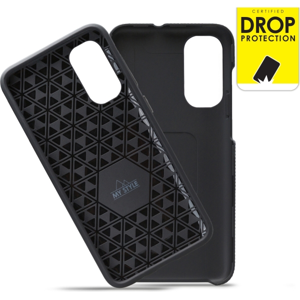 My Style Tough Case For Samsung Galaxy A71 Black - Afbeelding 2