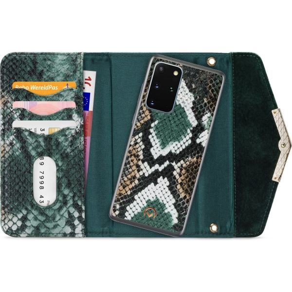 Mobilize 2In1 Gelly Velvet Clutch For Samsung Galaxy S20+/S20+ 5G Green Snake - Afbeelding 4