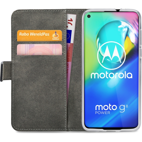 Mobilize Classic Gelly Wallet Book Case Motorola Moto G8 Power Black - Afbeelding 4