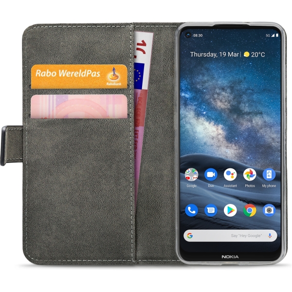 Mobilize Classic Gelly Wallet Book Case Nokia 8.3 5G Black - Afbeelding 4