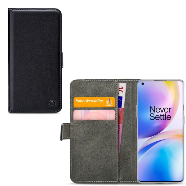 Mobilize Classic Gelly Wallet Book Case Oneplus 8 Pro Black
