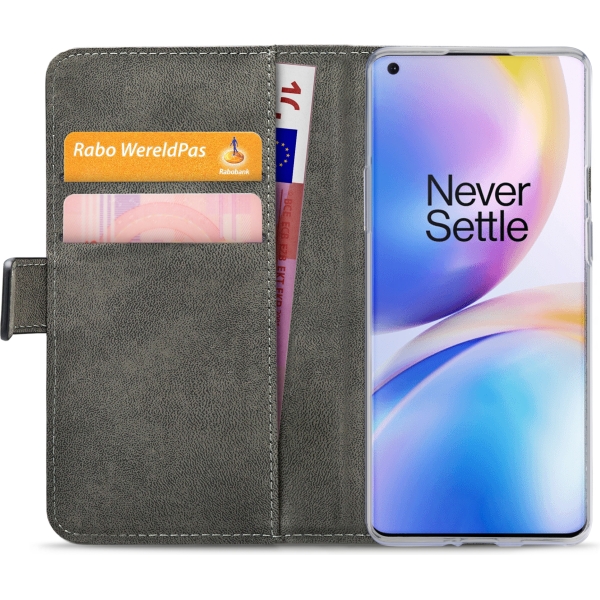 Mobilize Classic Gelly Wallet Book Case Oneplus 8 Pro Black - Afbeelding 4