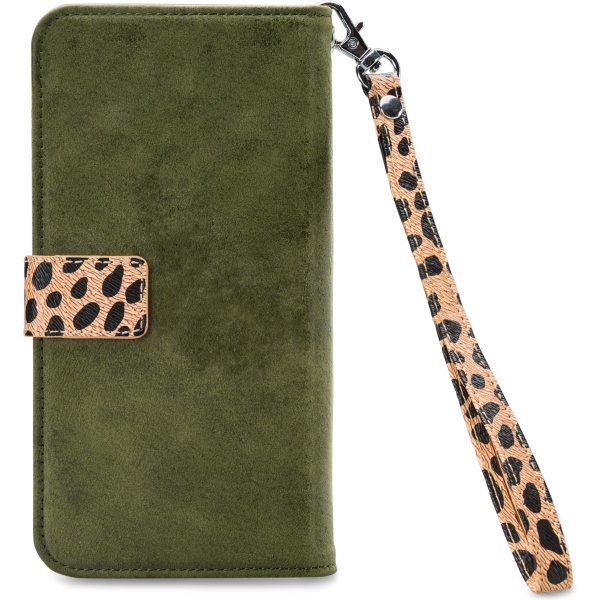 Mobilize 2In1 Gelly Zipper Case Samsung Galaxy A41 Olive/Leopard - Afbeelding 2