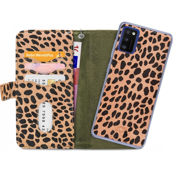 Mobilize 2In1 Gelly Zipper Case Samsung Galaxy A41 Olive/Leopard - Afbeelding 4