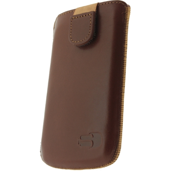 Senza Leather Slide Case Cognac Size S - Afbeelding 2