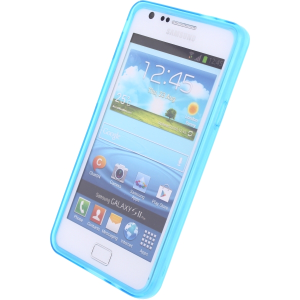 Mobilize Gelly Case Samsung Galaxy Sii I9100 Transparent Turquoise - Afbeelding 2
