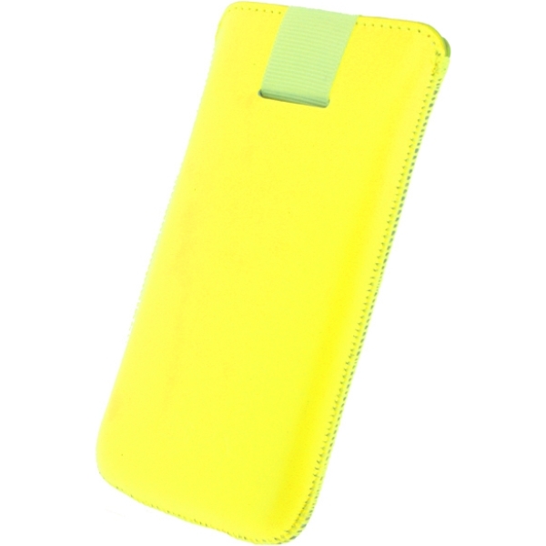 Senza Leather Slide Case Neon Yellow Size M-Large - Afbeelding 3