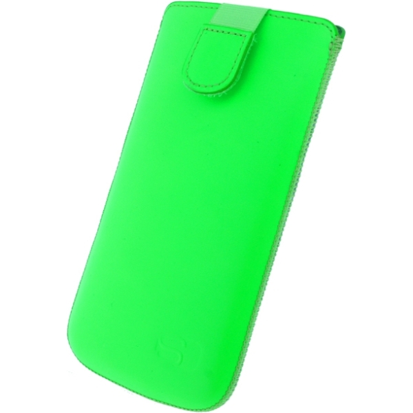 Senza Leather Slide Case Neon Green Size Xxl - Afbeelding 2