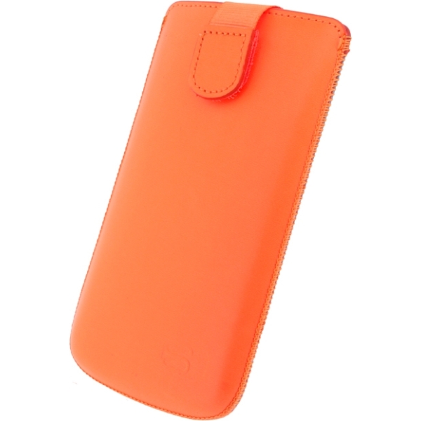 Senza Leather Slide Case Neon Orange Size Xxl - Afbeelding 2
