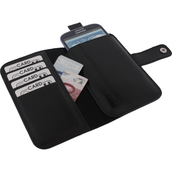Senza Leather Wallet Slide Case Black Size Xxl - Afbeelding 4