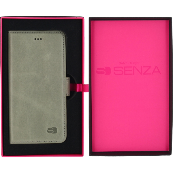Senza Pure Leather Wallet Apple Iphone 6/6S Moss Green - Afbeelding 4