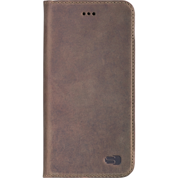Senza Raw Leather Booklet Apple Iphone 6/6S Chestnut Brown - Afbeelding 2