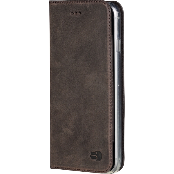 Senza Raw Leather Booklet Apple Iphone 6/6S Walnut Brown