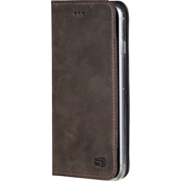Senza Raw Leather Booklet Apple Iphone 7 Plus/8 Plus Walnut Brown