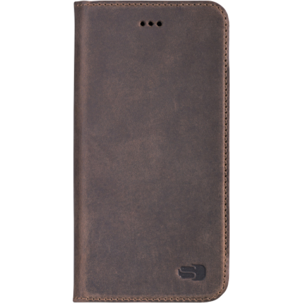 Senza Raw Leather Booklet Apple Iphone 7 Plus/8 Plus Walnut Brown - Afbeelding 2