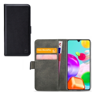 Mobilize Classic Gelly Wallet Book Case Samsung Galaxy A41 Black