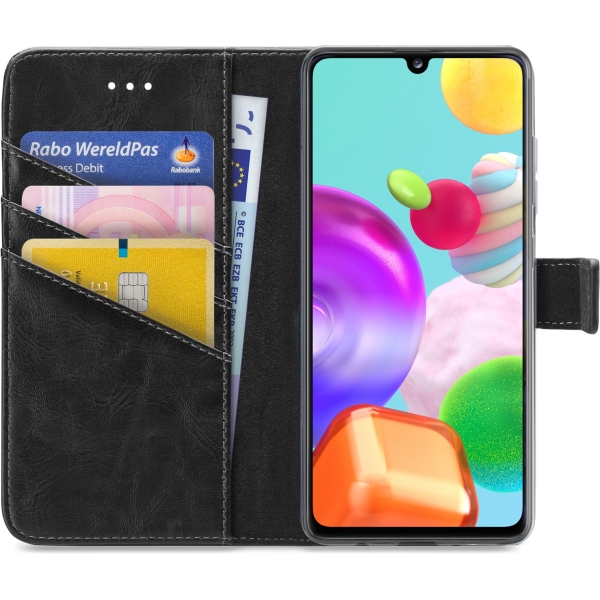My Style Flex Wallet For Samsung Galaxy A41 Black - Afbeelding 3