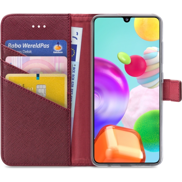 My Style Flex Wallet For Samsung Galaxy A41 Bordeaux - Afbeelding 3