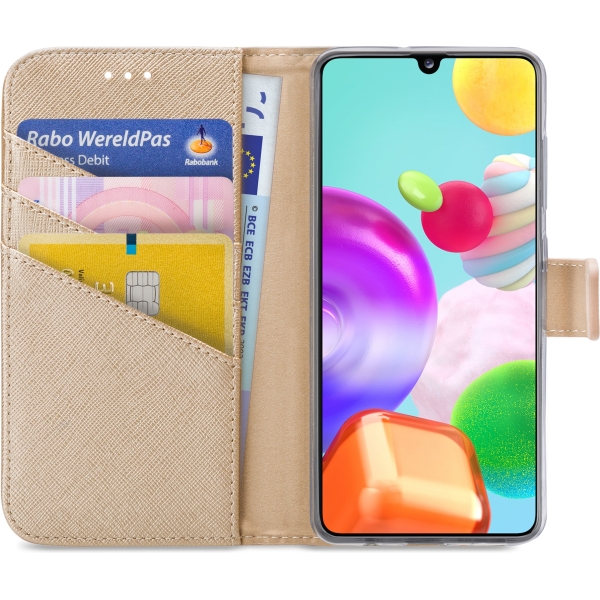 My Style Flex Wallet For Samsung Galaxy A41 Gold - Afbeelding 3