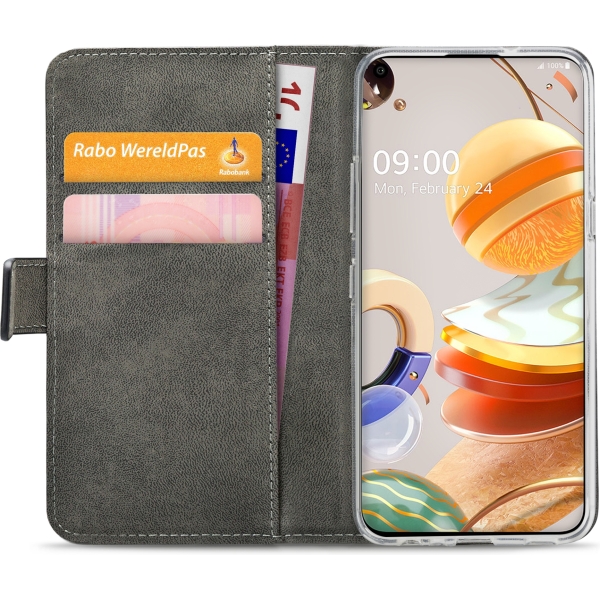 Mobilize Classic Gelly Wallet Book Case Lg K61 Black - Afbeelding 4