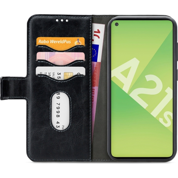 Mobilize 2In1 Gelly Wallet Case Samsung Galaxy A21S Black - Afbeelding 3
