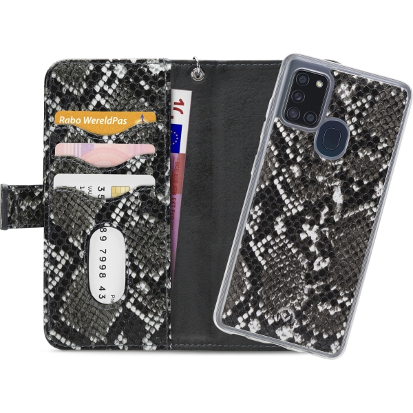 Mobilize 2In1 Gelly Zipper Case Samsung Galaxy A21S Black/Snake - Afbeelding 4
