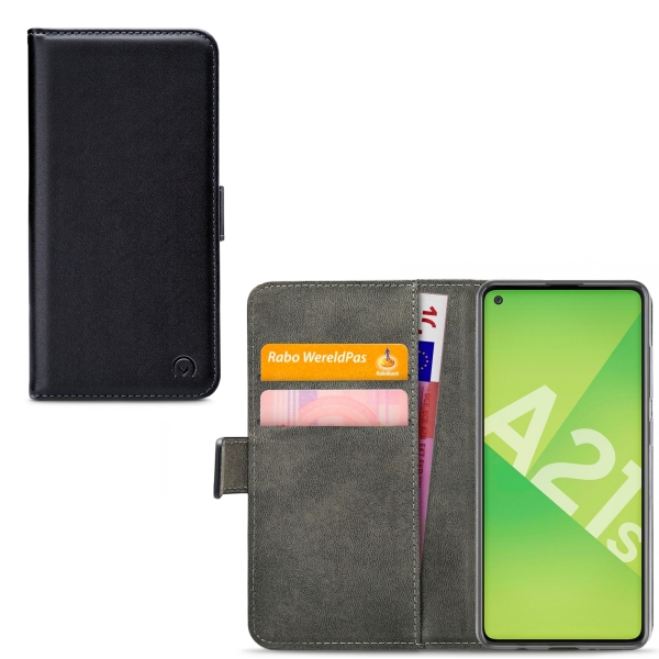Mobilize Classic Gelly Wallet Book Case Samsung Galaxy A21S Black