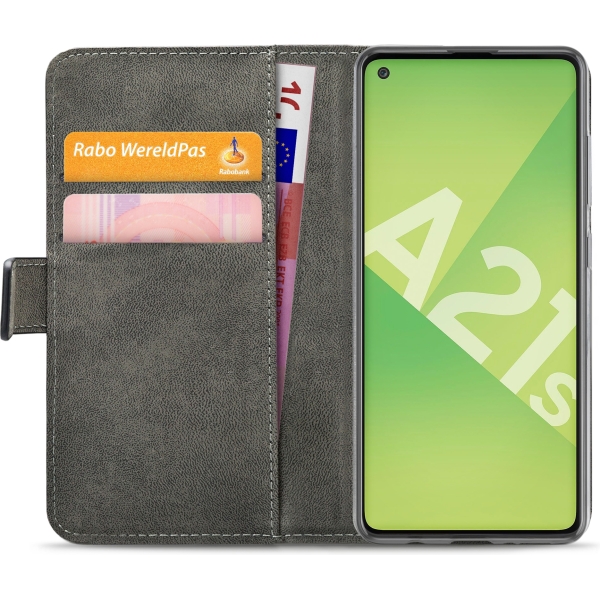 Mobilize Classic Gelly Wallet Book Case Samsung Galaxy A21S Black - Afbeelding 4