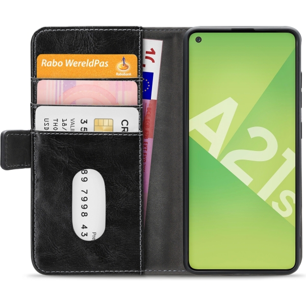 Mobilize Elite Gelly Wallet Book Case Samsung Galaxy A21S Black - Afbeelding 4