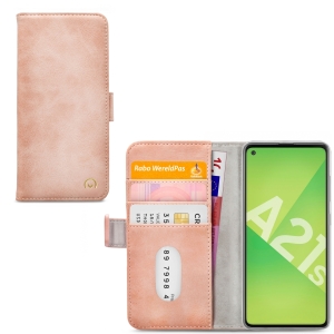Mobilize Elite Gelly Wallet Book Case Samsung Galaxy A21S Soft Pink