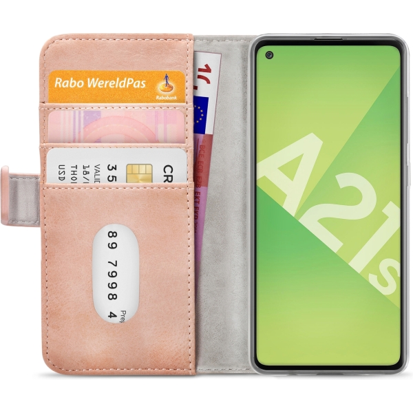 Mobilize Elite Gelly Wallet Book Case Samsung Galaxy A21S Soft Pink - Afbeelding 4