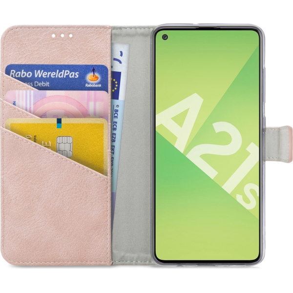 My Style Flex Wallet For Samsung Galaxy A21S Pink - Afbeelding 3