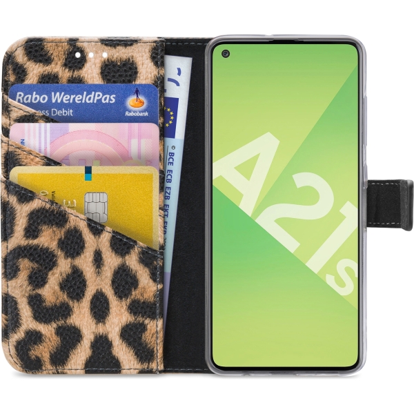 My Style Flex Wallet For Samsung Galaxy A21S Leopard - Afbeelding 3