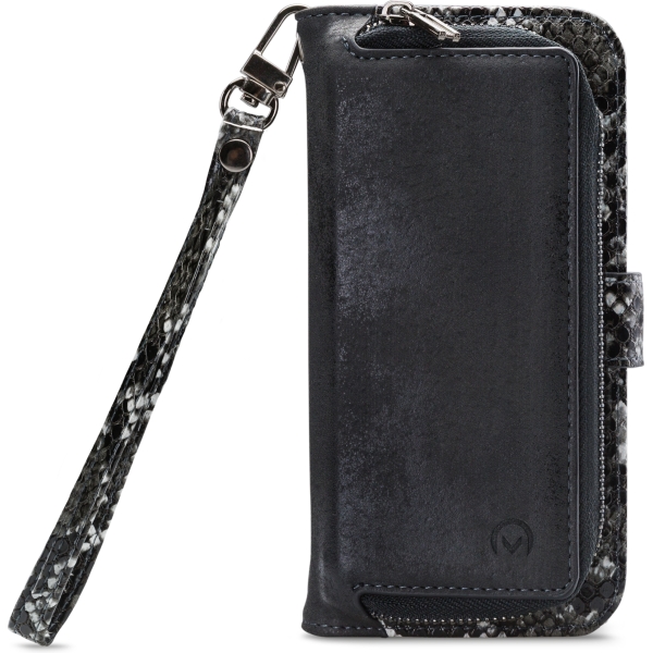 Mobilize 2In1 Magnet Zipper Case Apple Iphone 12 Mini Black/Snake