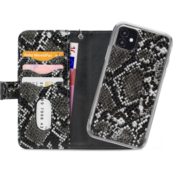 Mobilize 2In1 Magnet Zipper Case Apple Iphone 12 Mini Black/Snake - Afbeelding 4