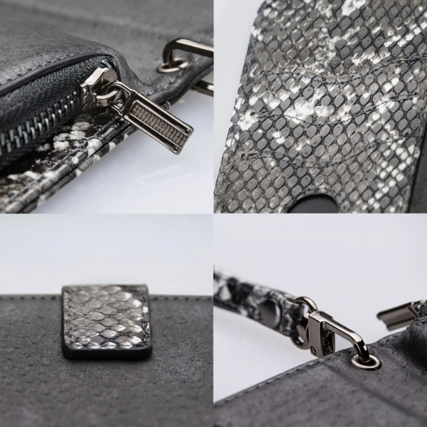 Mobilize 2In1 Magnet Zipper Case Apple Iphone 12 Mini Black/Snake - Afbeelding 7