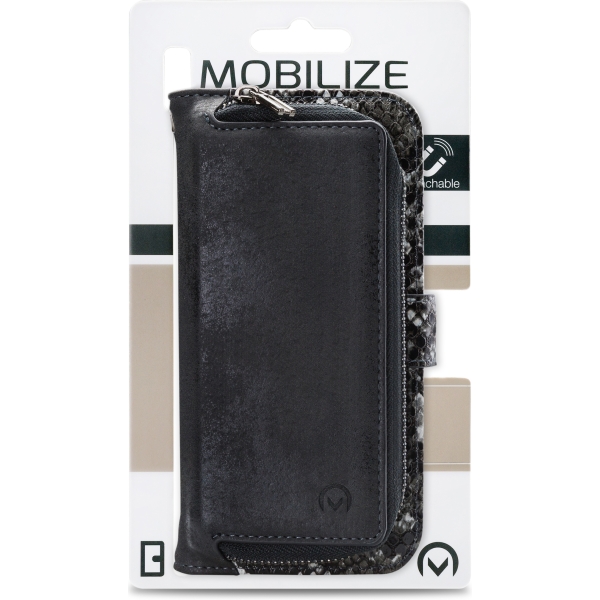 Mobilize 2In1 Magnet Zipper Case Apple Iphone 12 Mini Black/Snake - Afbeelding 8