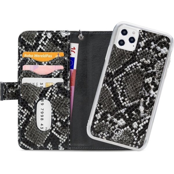 Mobilize 2In1 Magnet Zipper Case Apple Iphone 12 Pro Max Black/Snake - Afbeelding 4