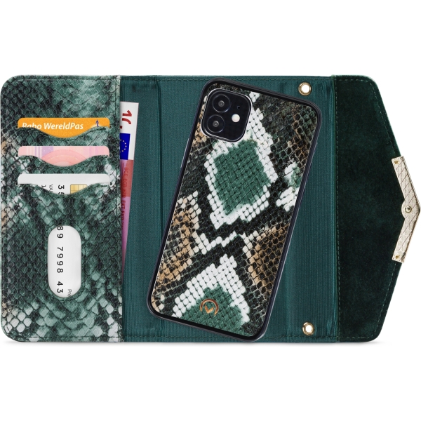 Mobilize 2In1 Gelly Velvet Clutch For Apple Iphone 12 Mini Green Snake - Afbeelding 4