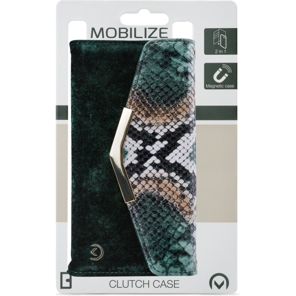 Mobilize 2In1 Gelly Velvet Clutch For Apple Iphone 12 Mini Green Snake - Afbeelding 8