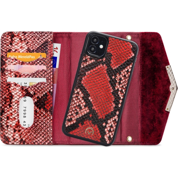 Mobilize 2In1 Gelly Velvet Clutch For Apple Iphone 12 Mini Red Snake - Afbeelding 4