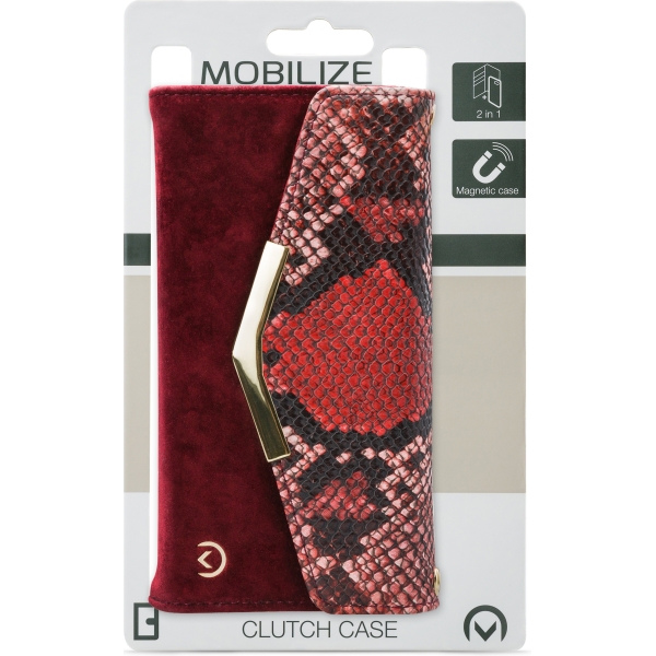 Mobilize 2In1 Gelly Velvet Clutch For Apple Iphone 12 Mini Red Snake - Afbeelding 8