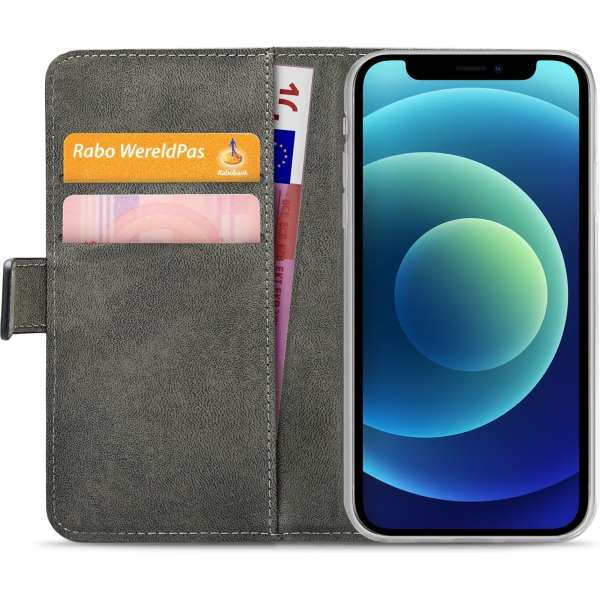 Mobilize Classic Gelly Wallet Book Case Apple Iphone 12 Mini Black - Afbeelding 4
