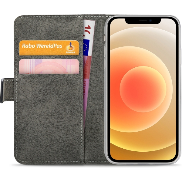 Mobilize Classic Gelly Wallet Book Case Apple Iphone 12/12 Pro Black - Afbeelding 4