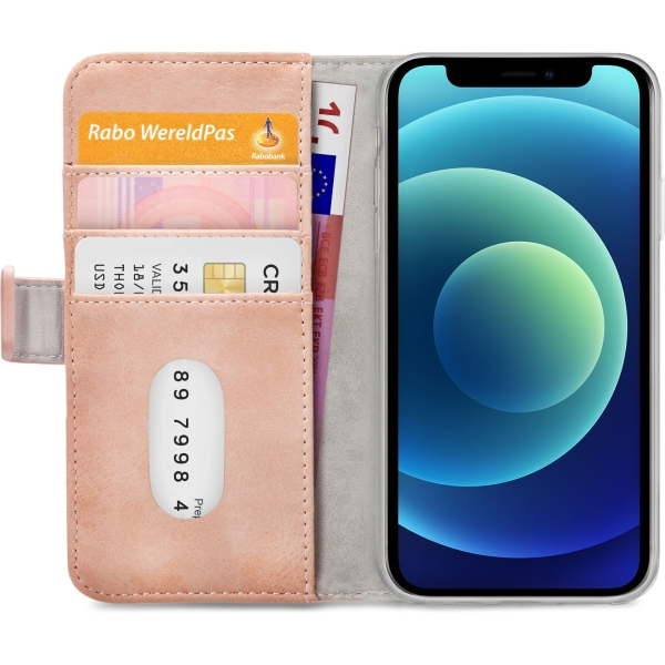 Mobilize Elite Gelly Wallet Book Case Apple Iphone 12 Mini Soft Pink - Afbeelding 4