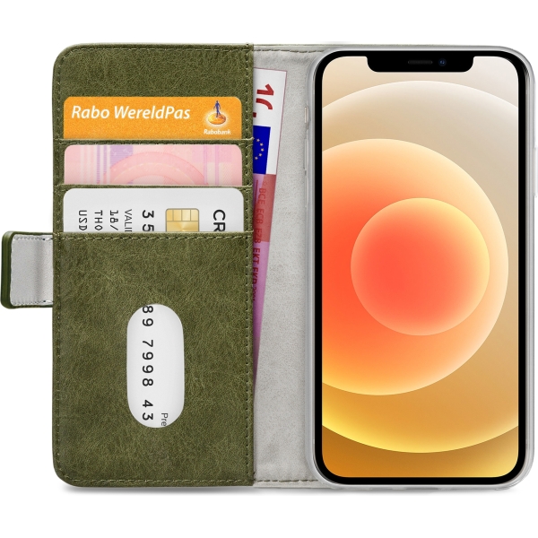 Mobilize Elite Gelly Wallet Book Case Apple Iphone 12/12 Pro Green - Afbeelding 4