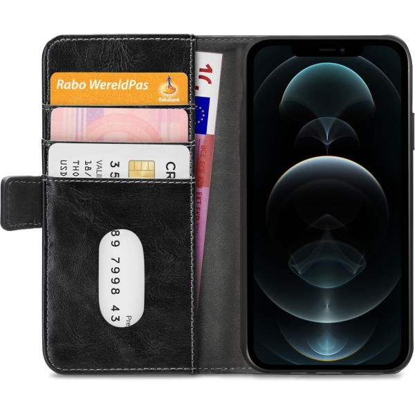 Mobilize Elite Gelly Wallet Book Case Apple Iphone 12 Pro Max Black - Afbeelding 4
