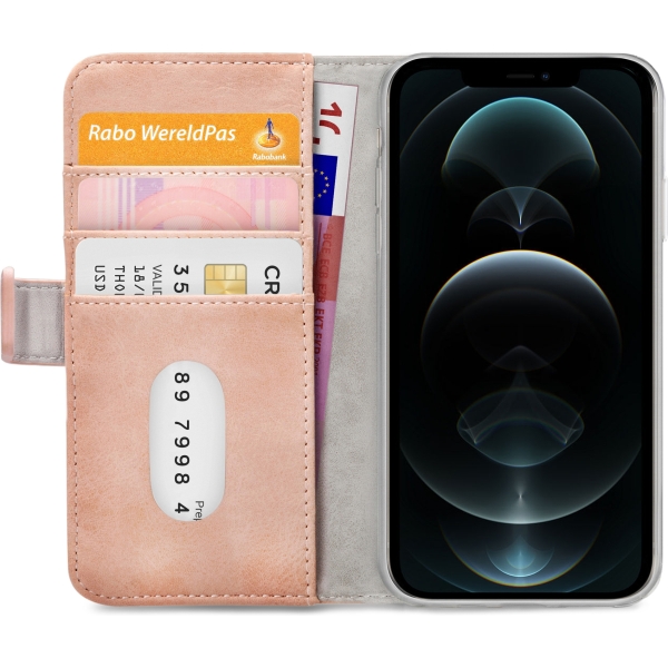 Mobilize Elite Gelly Wallet Book Case Apple Iphone 12 Pro Max Soft Pink - Afbeelding 4